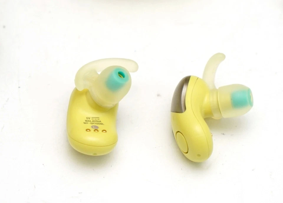 Sony WF-SP700N/Y Earphones In-Ear Noise Canceling Sports WFSP700N Yellow - Image 4 of 4