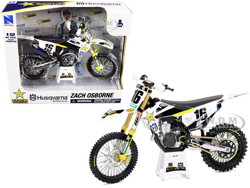 МОТОЦИКЛ HUSQVARNA FC450 16 OSBOURNE ROCKSTAR ENERGY 112 ОТ NEW RAY 58243 6790₽