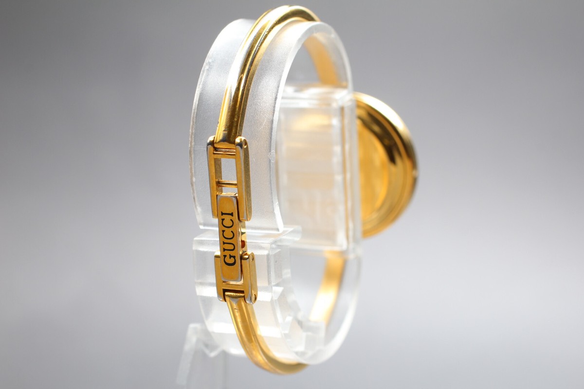 Diamond cut [NEAR MINT] Gucci 11/12.2 Change Bezel QZ Woman's