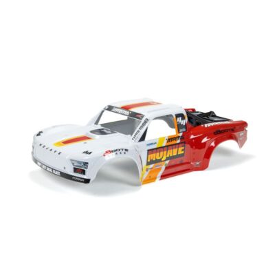 Arrma ARA406165 MOJAVE 4S Lackiert Abgeklebt Verkleidet Karosserie Weiß/Rot