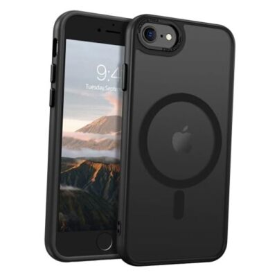  Magnetic for iPhone SE Case, iPhone SE 2022/3rd/2020/2nd gen iPhone 8/7 Black