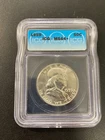 1959 FRANKLIN HALF DOLLAR ICG MS-64+ - UNCIRCULATED - SILVER - CERTIFIED - 50C