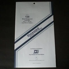 Showgard Stamp Mount 135/264 mm - BLACK - Pack of 5 (135x264 135mm)  STRIP