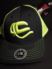 Lime Green  black Oc Sport Proflex mesh back trucker Hat cap