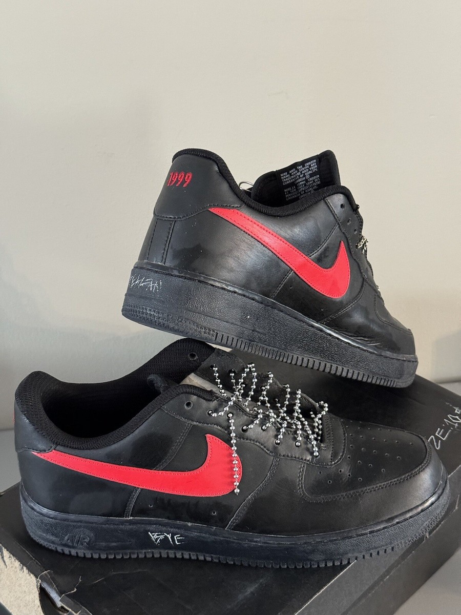 Nike Air Force 1 ID in Black/Red (AH6512-991) Size(Men) US10.5