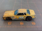 1974 Hot Wheels Redline Chevy Monte Carlo Yellow Poor Shape Missing Wheel