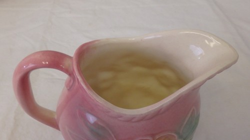 Brocca vintage HULL Pottery Sunglow rosa floreale | circa 1950 | Modello 52 24 oz ~ 5,25" - Foto 3 di 11