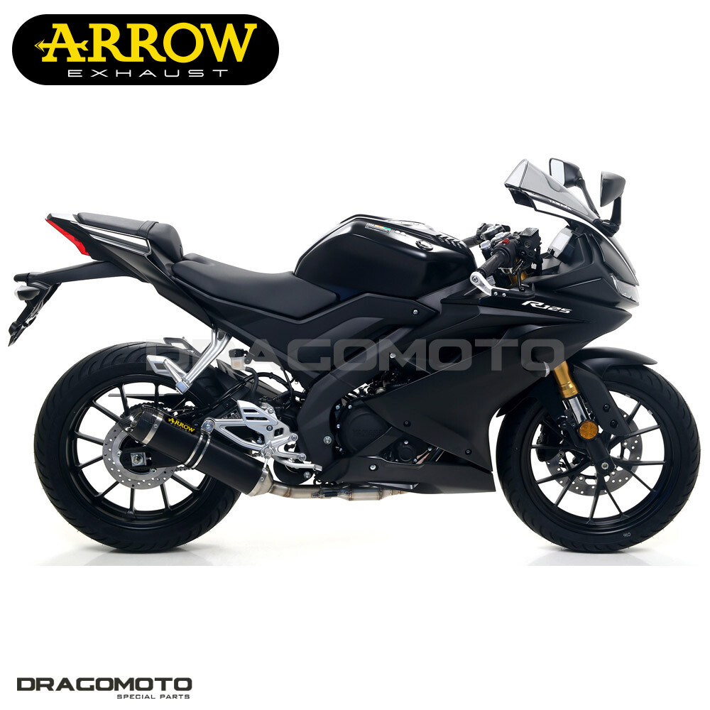 YAMAHA YZF R125 2021-2022 Impianto completo ARROW THUNDER ALU Nero
