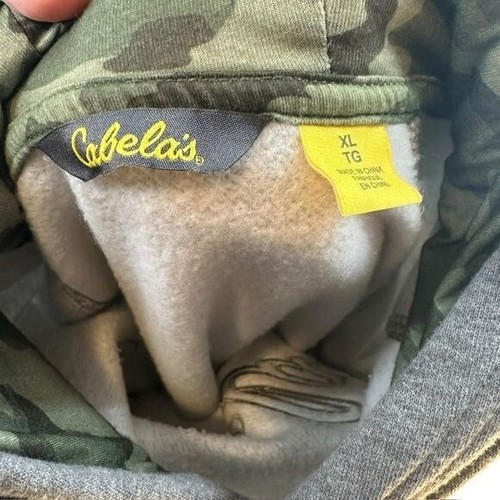 Cabela’s Mujer’s XL Gris Camuflaje Día del Juego Pullover Sudadera con Capucha Exterior Sudadera - Imagen 3 de 13