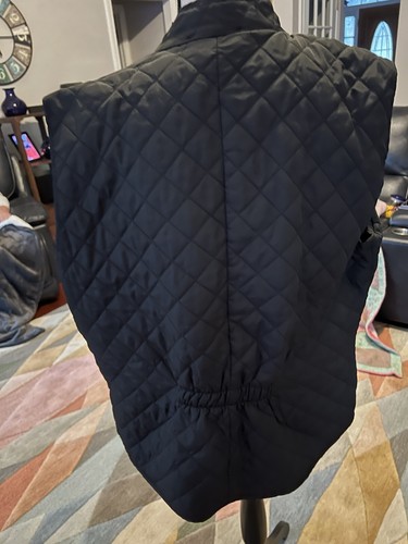 Mary McFadden Woman Quilted Vest Women's Plus Size 2X Black Snap Outdoor - Picture 10 of 13