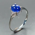 Women jewelry ring Blue Sapphire Ring 925 Sterling Silver Size 6.5 /R472012