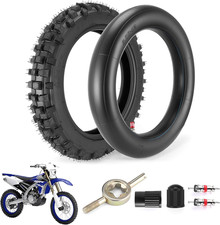 80/100-12 3.00-12 Back Rear Tire and Inner Tube,80/100-12 Dirt Bike Tire,12 Inch
