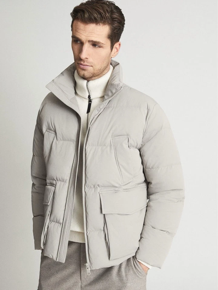 Reiss Ryder Puffer Jacket hooded short puffer New with Tags Size: Small RRP£298 - Image 4 of 4