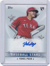 2022 Topps #BSA-YPO Yohel Pozo Baseball Stars Autographs