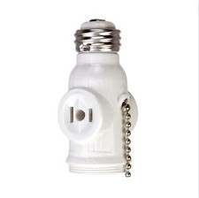 Eaton White Lampholder Light Socket Adapter P...