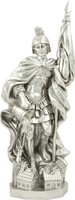 Heiligenfigur Heiliger Florian 35,6 Cm Silber Polyresin Deko