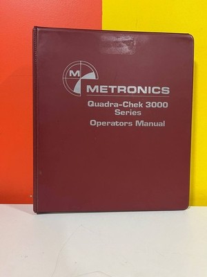 METRONICS 3300 Quadra-Chek 3000 Series Operators Manual