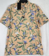 Bad Birdie Core Polo Medium Men s Shirt Golf Flora Fiesta Short Sleeve NWT