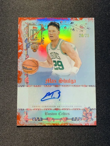 2025 Topps Signature Max Shulga Orange (RAW)