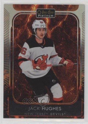 2021-22 O-Pee-Chee Platinum Hot Magma 372/499 Jack Hughes #166 0w8z