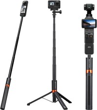 K F CONCEPT 66" Invisible Selfie Stick Tripod for Insta360 X5/X4/X3 DJI Osmo 360