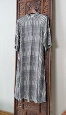Giada Forte_Forte Maxi Black and White Shirt Dress Sz S 4-6