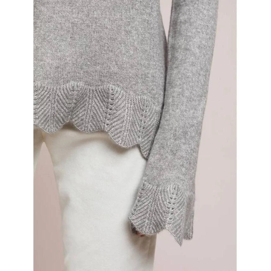 Pulôver recortado Michael Stars Anthropologie feminino pequeno cinza manga sino - Imagem 3 de 4