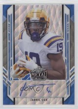 2021 Leaf Metal Draft Portrait Blue Wave 20/30 Jabril Cox #PA-JC1 Auto 4t6