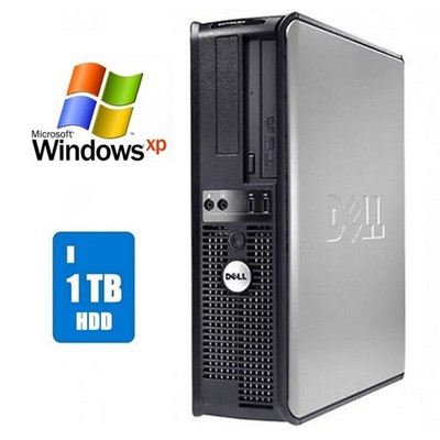 Dell Optiplex 780 DT Desktop Computer 1TB HDD 4GB RAM Windows XP Pro SP3 32Bit