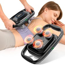 BOB AND BRAD TheraPanel 4-Head Massage Gun with 4 Massage Intensity Heads Plate