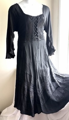 NWT Plus Size Renaissance Dress Crochet Hem Fairycore Cottagecore 3X-4X