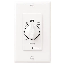 Intermatic SW30MWK 125V White Single Pole Spring Wound In-Wall Timer Switch