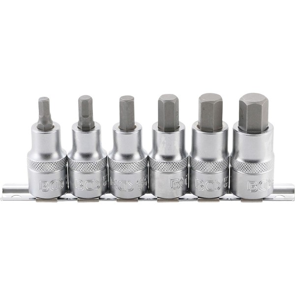"Bgs Bit-Einsatz-Satz Antrieb Innenvierkant 12,5 Mm (1/2\") Innensechskant 6 - 14"-image
