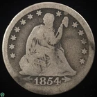 1854-O with Arrows Liberty Seated Quarter - Good Details