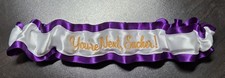 You're Next, Sucker Custom Bridal Wedding Garter Throw Toss Personalized