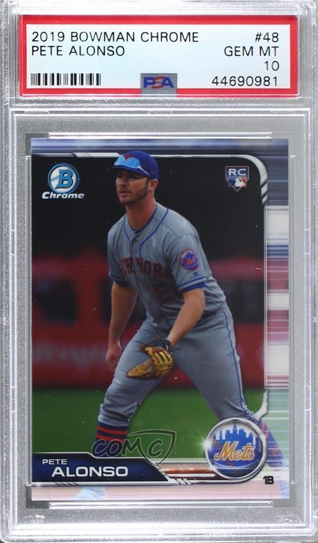 2019 Bowman BOWMAN CHROME #48 Pete Alonso front