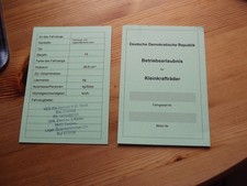 Simson KTA Papiere DDR S51 Schwalbe Star mit Stempel Blanko