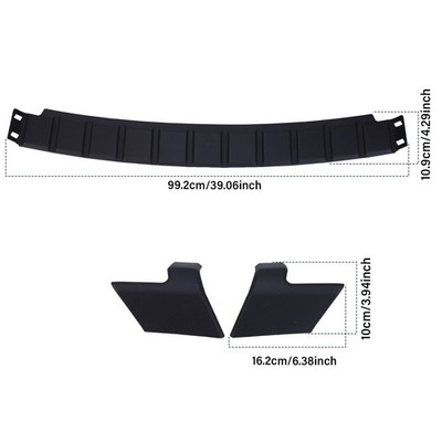 FOR 2020-2022 FORD SUPER DUTY 3PCS BUMPER STEP PAD MOULDING TRIM CAP LEFT+RIGHT