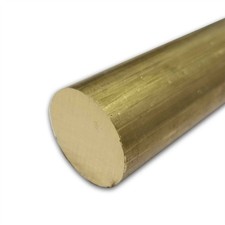 2.375 2-3/8 inch x 6 inches, C360 Free Cutting Brass Round Rod, ASTM B16