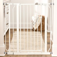 Baby Gate 36" Extra Tall Pressure Mounted for Doorways  Stairs - Safe