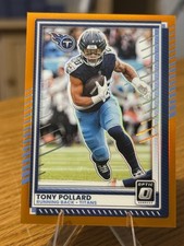  Tony Pollard 2024 Panini Donruss Optic Aqua Prizm #190 Titans /299 Football 