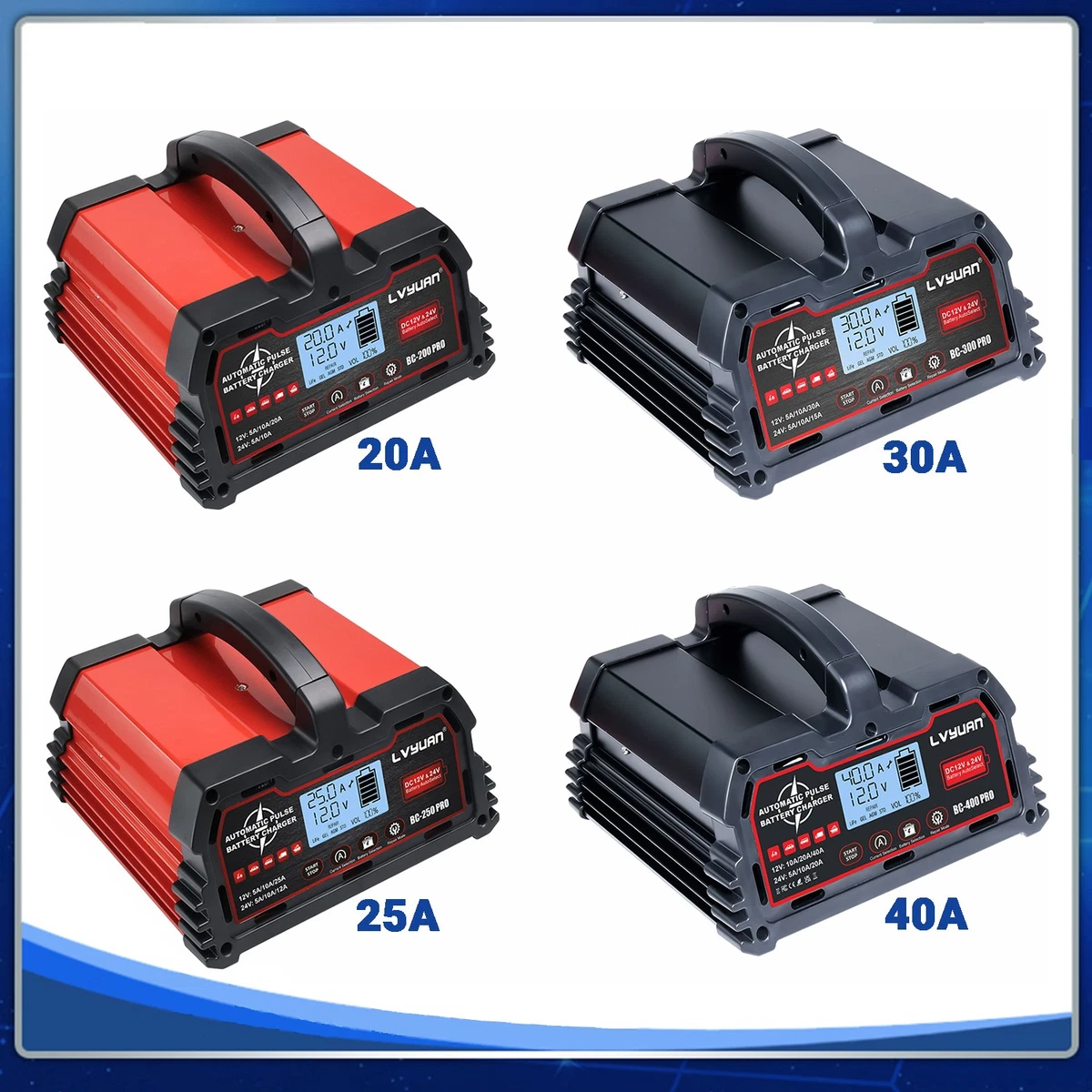 Ultrapower 24 Volt Battery Charger Automatic Smart Charger 5 Amp Trickle Battery
