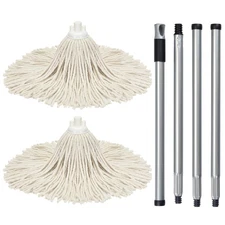 Matthew Cleaning Cotton Mop for Hardwood Floor Cleaning,Stainless Steel Spin ...