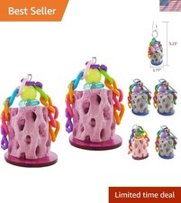 Colorful Chew Treats Toy for Healthy Teeth   Ideal for Birds and Small Animals