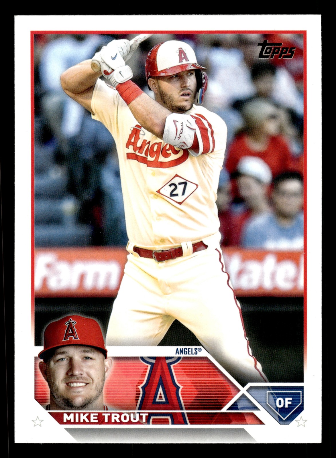 Mike Trout 2023 Topps #27 Los Angeles Angels