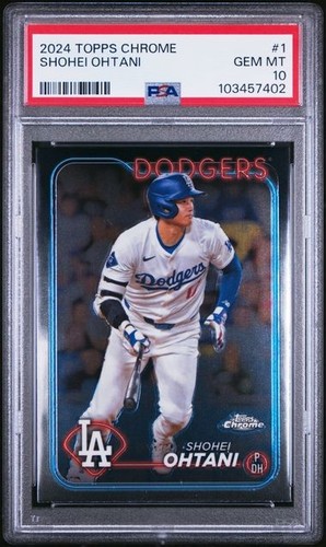 Shohei Ohtani 2024 Topps Chrome #1 - PSA GEM MT 10 Angels Dodgers