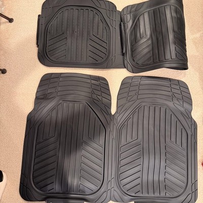 NEW Amazon Basic Car Floor Mat All Weather Heavy Duty PVC 3-Piece Universal