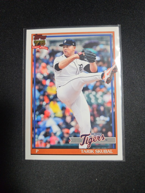 2026 Topps Series 1 Tarik Skubal T91-79 Detroit Tigers Baseball Card (AC72)