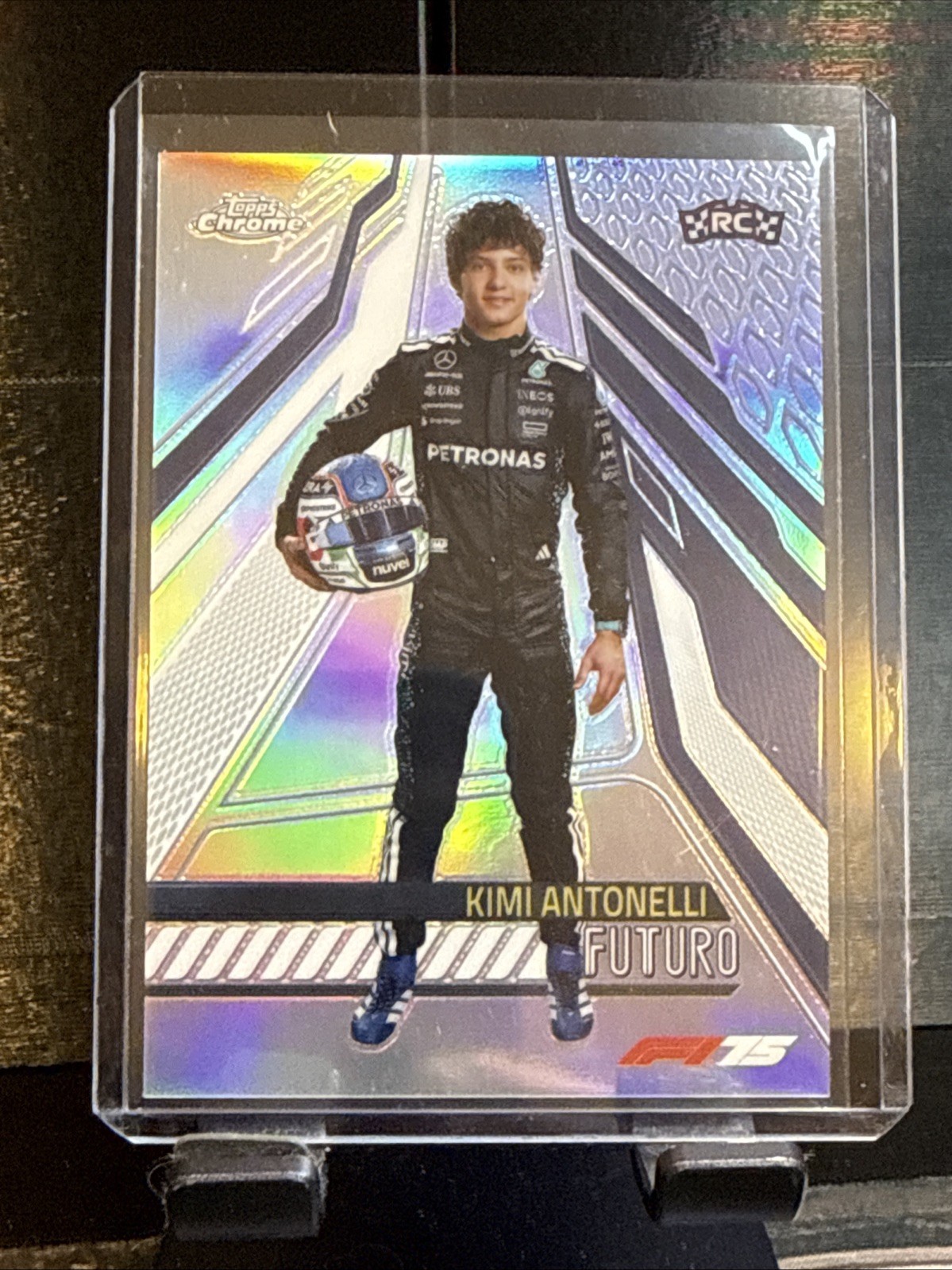 2025 Topps Chrome F1 Kimi Antonelli Futuro SSP Rookie RC #FUT-2