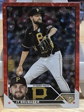 2023 Topps JT Brubaker #75 Red Foil Board /199 Pittsburgh Pirates